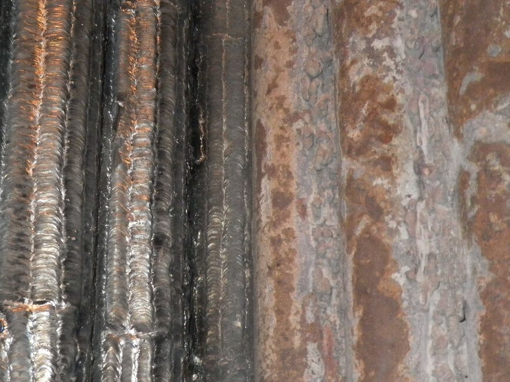 塩化腐食と溶接後外観の一例