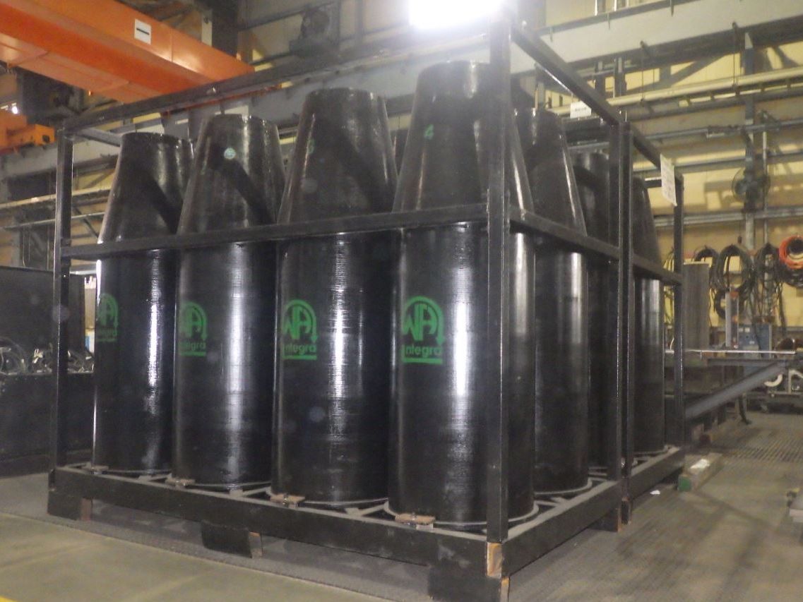 耐摩耗プレートによるサイクロンの製作