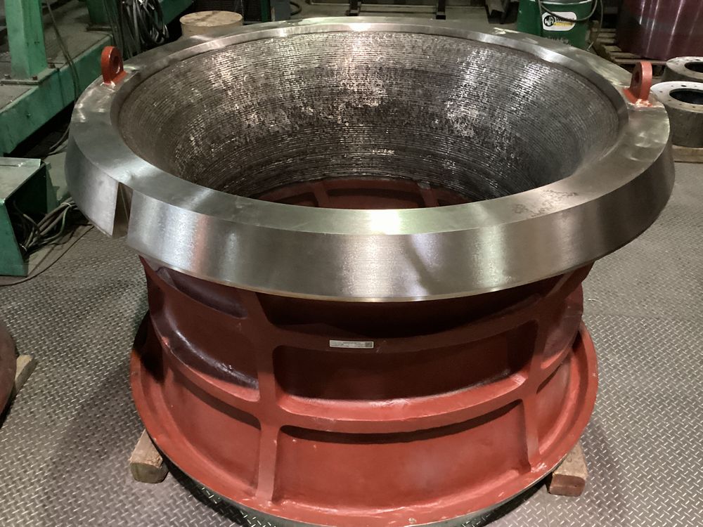 ジャイレトリークラッシャーコンケーブリングの完成外観