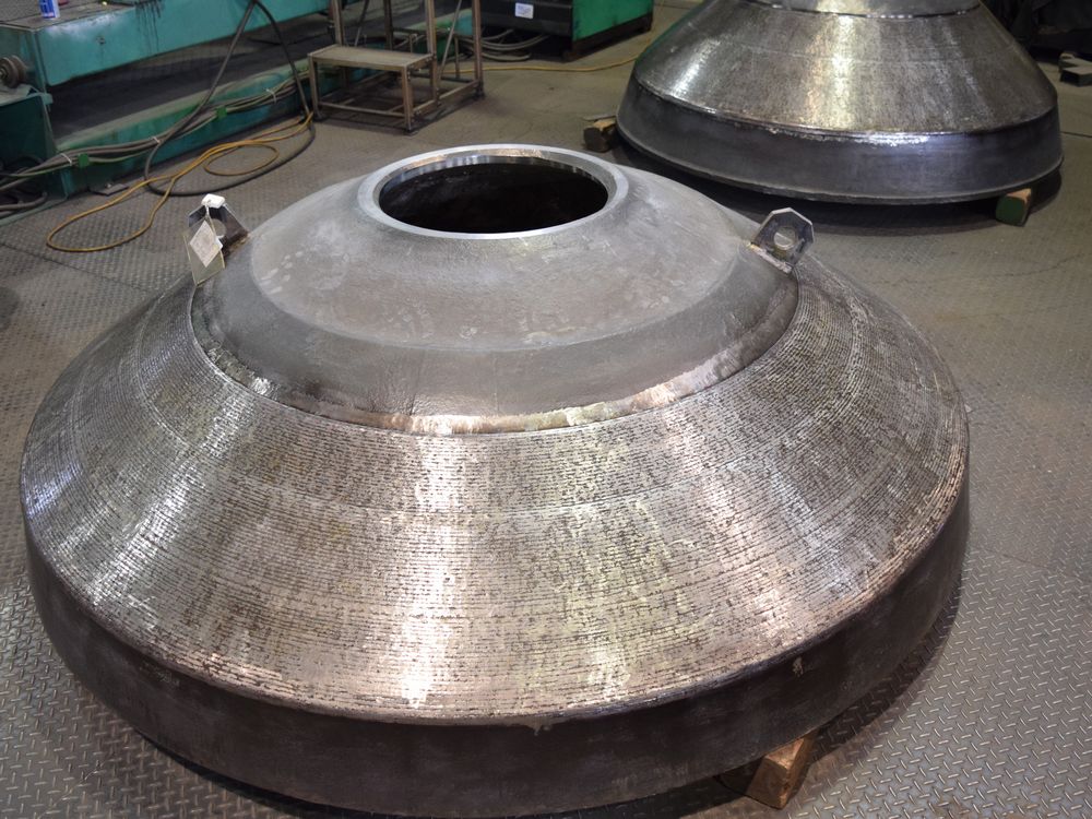 砕石用クラッシャーマントルの完成外観